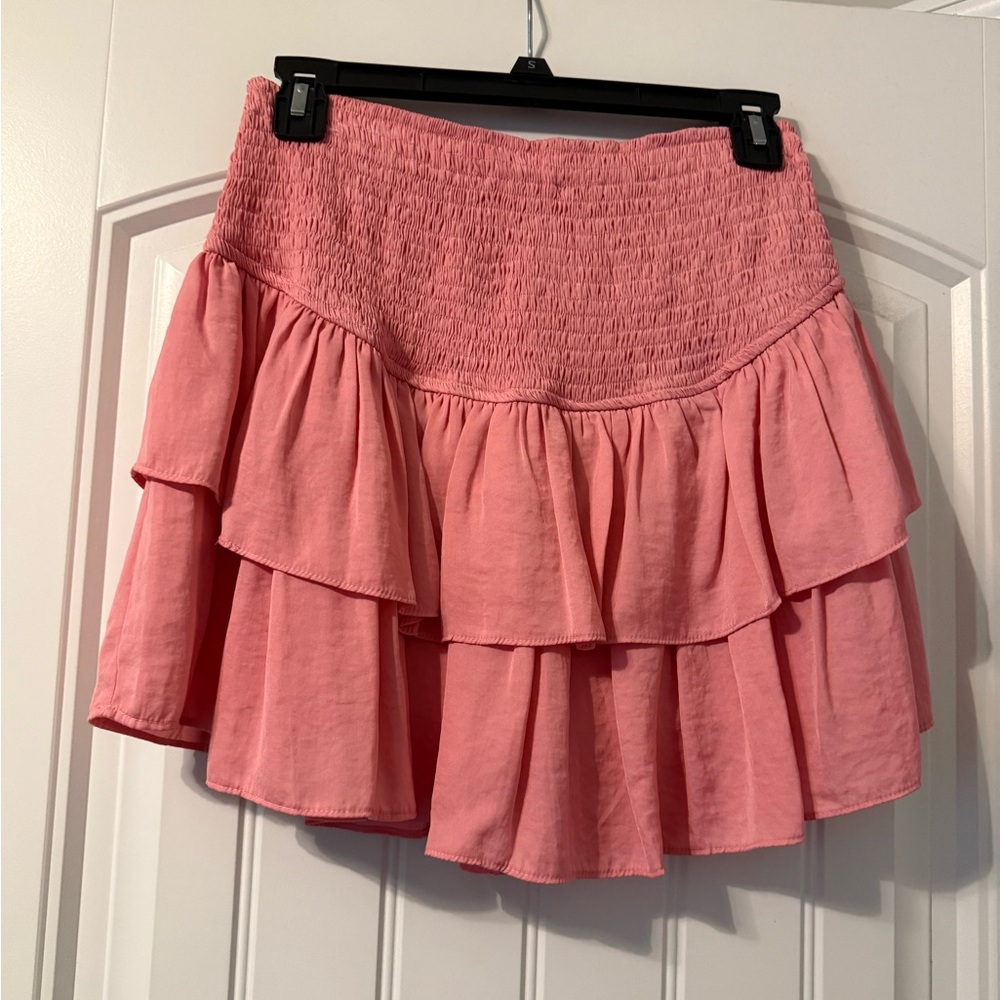 Pink Tiered Skirt